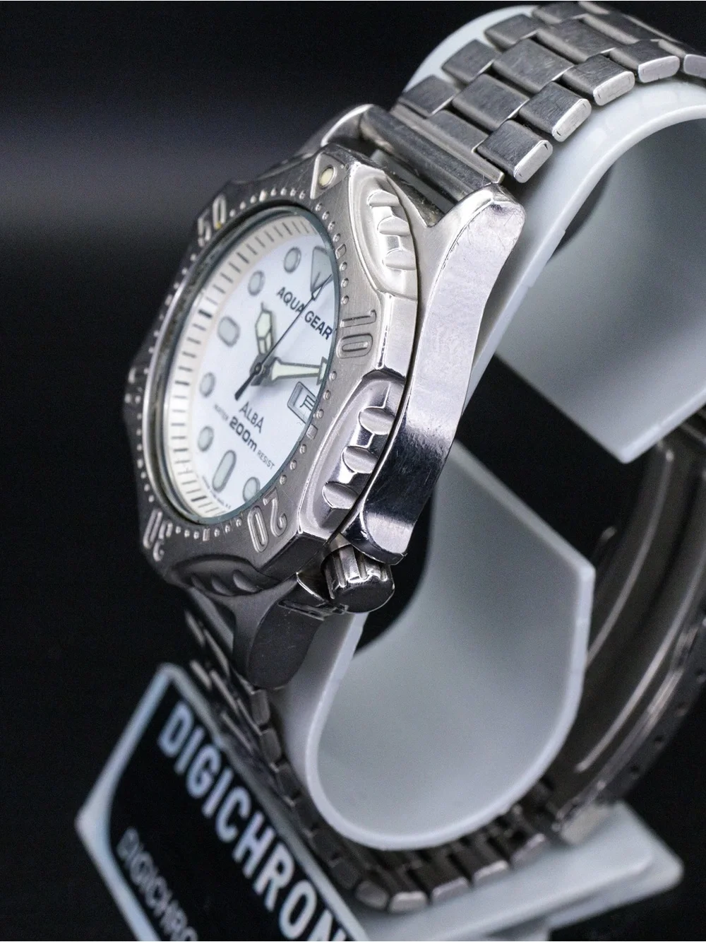 Seiko Alba Rare Aqua Gear V736-6A00 Vintage 38mm JDM Import Dive Watch